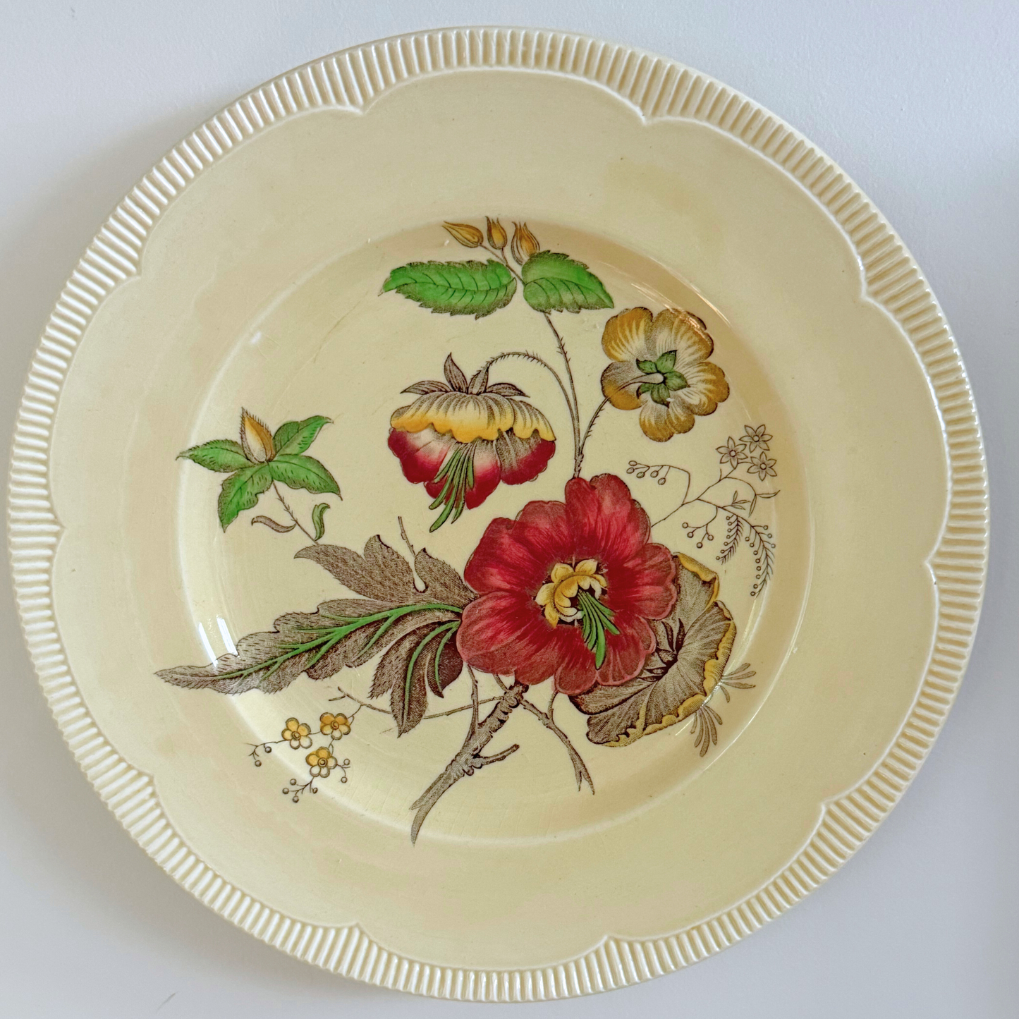 Sunset Seaside Vintage Gallery Wall - Large Paintings & Wood-Framed Mirror 65" x 60"