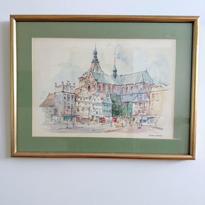 Romantic European Vintage Gallery Wall - Signed Paintings & Gilded Frames 36" x 36"