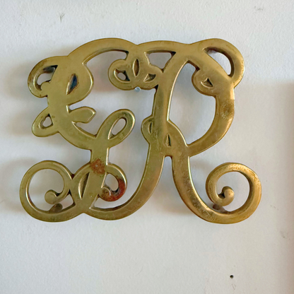 Nautical Coastal Vintage Gallery Wall - Wall Tapestry & Brass Detail 32" x 32