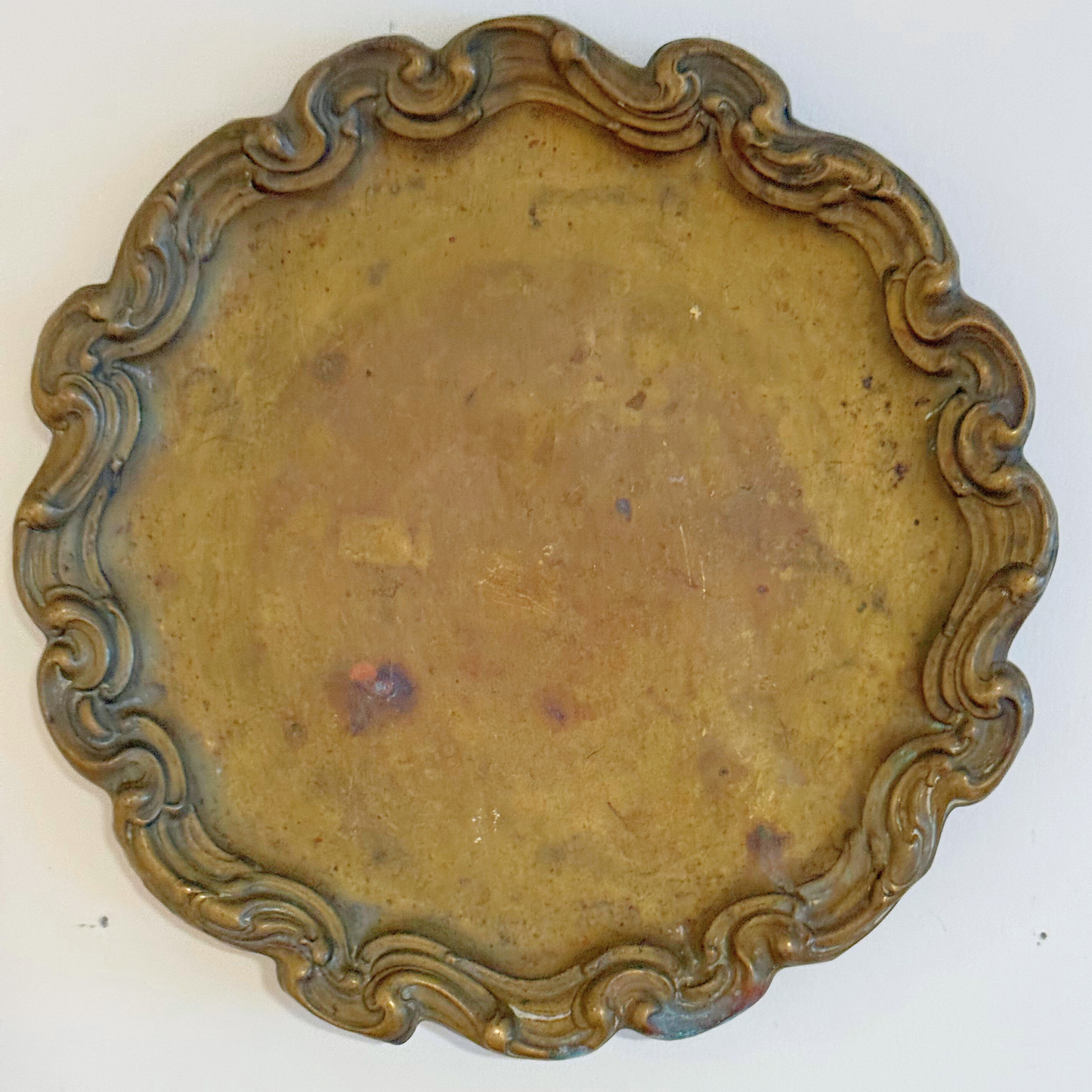 Midcentury Parisian Apartment Vintage Gallery Wall - Oil Paintings & Brass Accent 36" x 32"