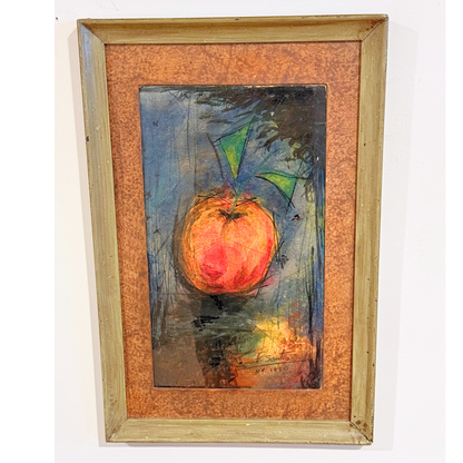 Midcentury Parisian Apartment Vintage Gallery Wall - Oil Paintings & Brass Accent 36" x 32"