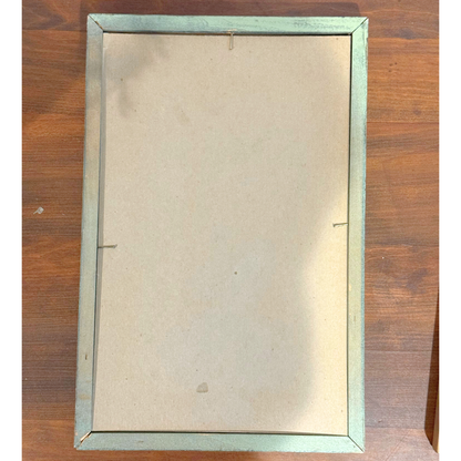 Midcentury Parisian Apartment Vintage Gallery Wall - Oil Paintings & Brass Accent 36" x 32"