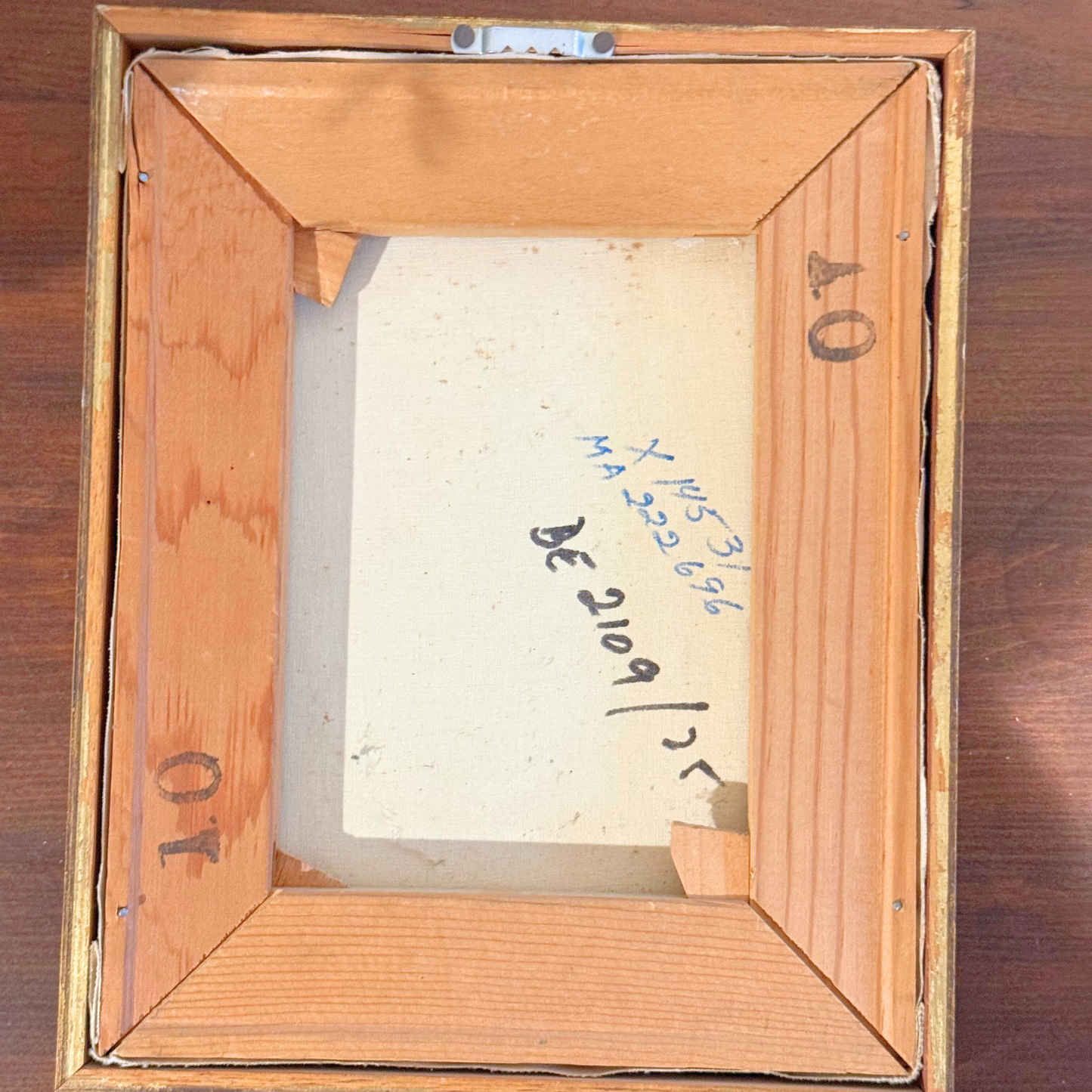 Midcentury Parisian Apartment Vintage Gallery Wall - Oil Paintings & Brass Accent 36" x 32"