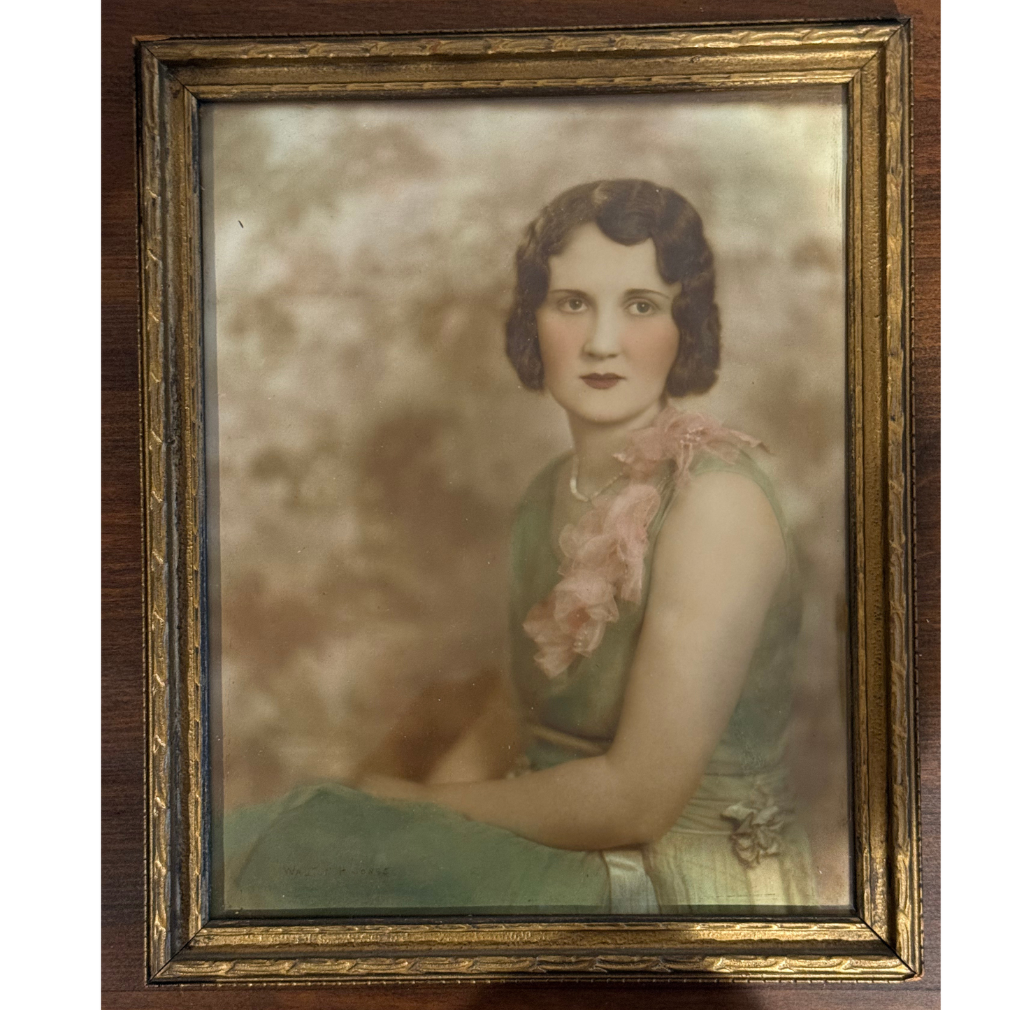 Midcentury Parisian Apartment Vintage Gallery Wall - Oil Paintings & Brass Accent 36" x 32"