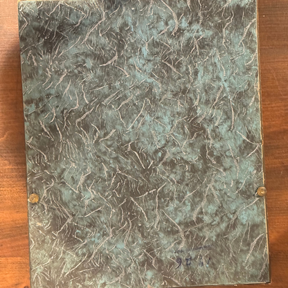 Midcentury Parisian Apartment Vintage Gallery Wall - Oil Paintings & Brass Accent 36" x 32"