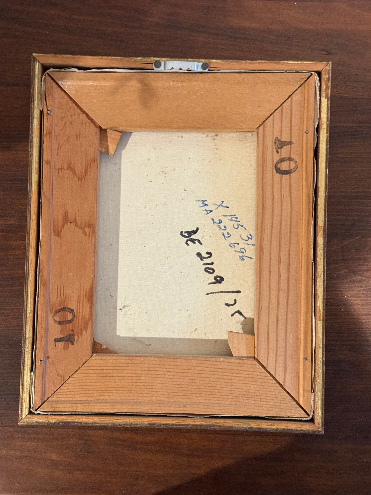 Midcentury Parisian Apartment Vintage Gallery Wall - Oil Paintings & Brass Accent