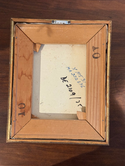 Midcentury Parisian Apartment Vintage Gallery Wall - Oil Paintings & Brass Accent