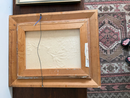 European Cottage Botanical Landscape Vintage Gallery Wall - Silk Painting & Floral Pottery